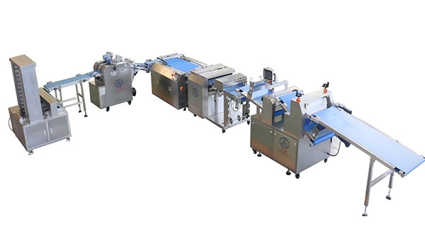 Croissant Production Line with Automatic Tray Loading (2000-4000 pcs/h) 